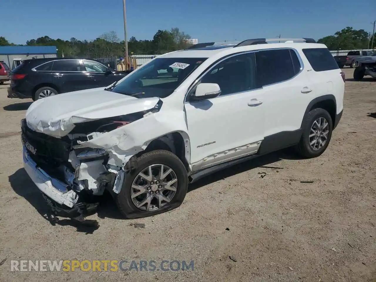 1 Photograph of a damaged car 1GKKNMLS1MZ223152 GMC ACADIA 2021