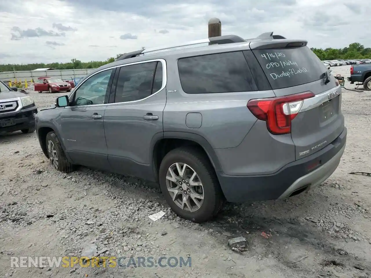 2 fotografías del automóvil dañado 1GKKNMLS2MZ221040 GMC ACADIA 2021