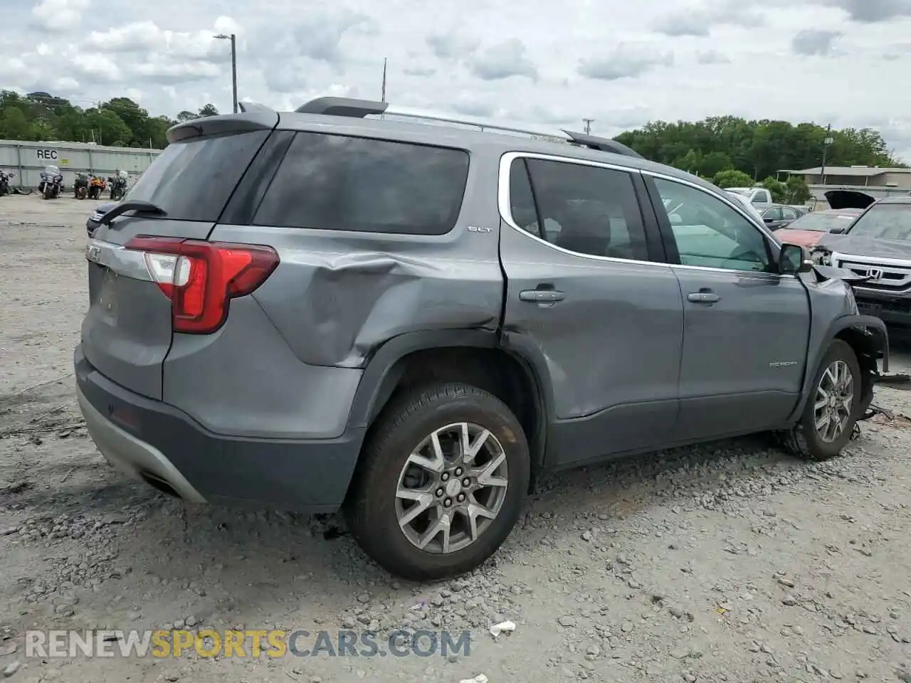 3 fotografías del automóvil dañado 1GKKNMLS2MZ221040 GMC ACADIA 2021