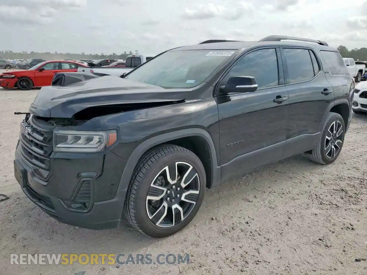 1 Photograph of a damaged car 1GKKNMLS4MZ157180 GMC ACADIA 2021