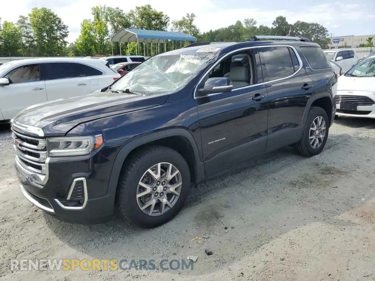 1 Photograph of a damaged car 1GKKNMLS5MZ232727 GMC ACADIA 2021