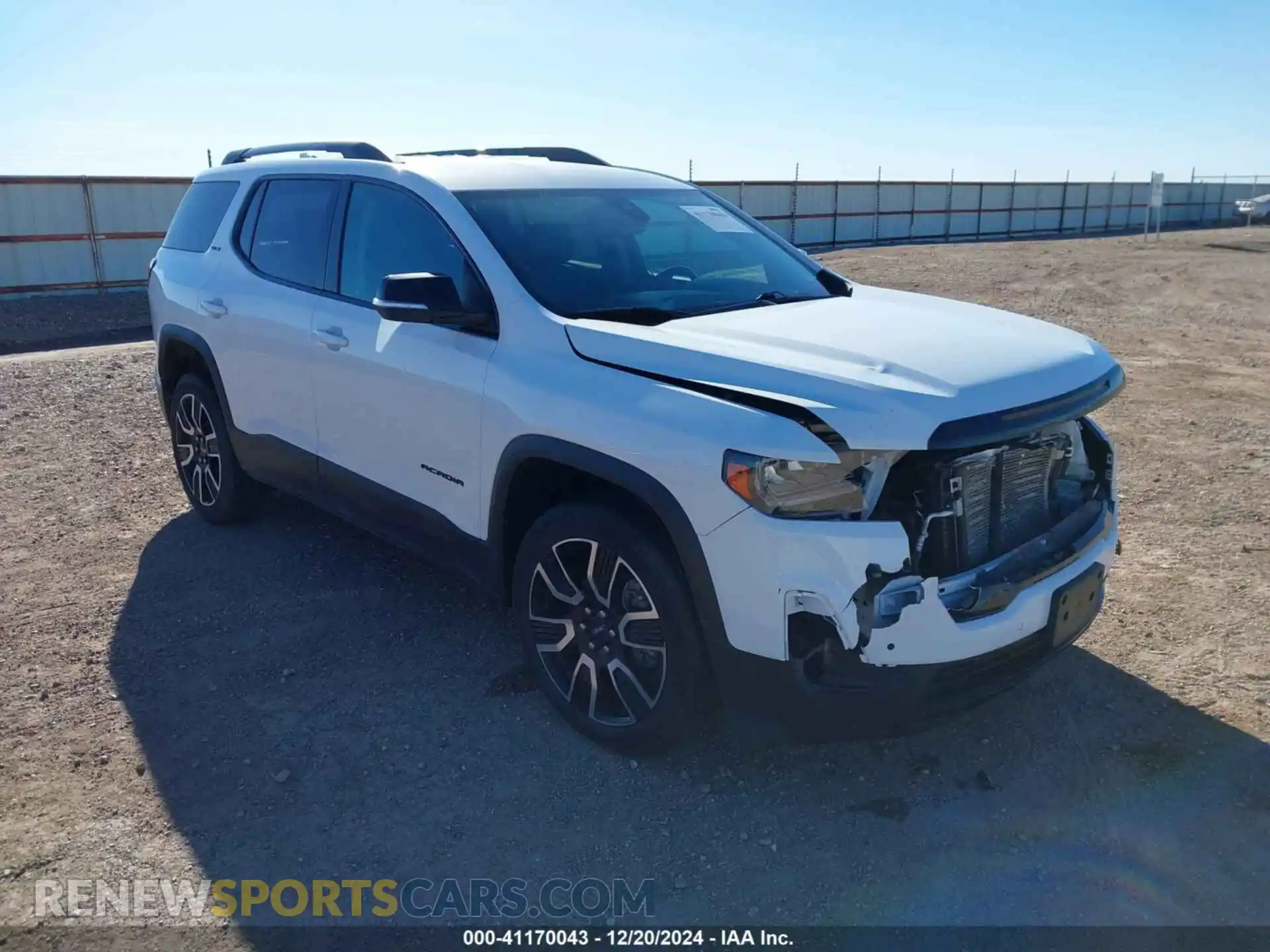 1 Photograph of a damaged car 1GKKNMLS8MZ120245 GMC ACADIA 2021