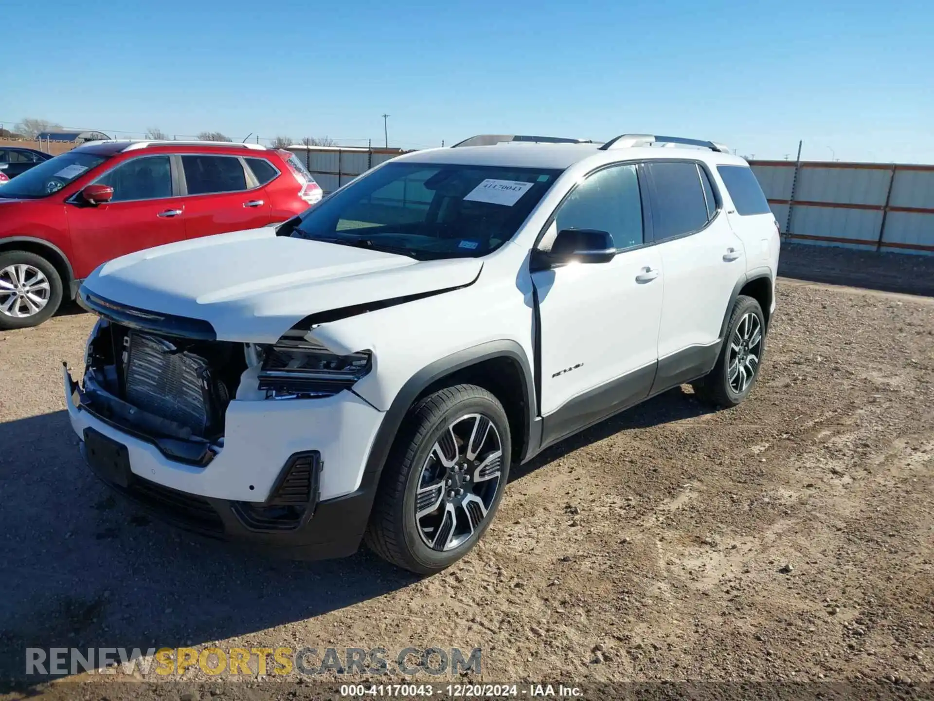 2 Photograph of a damaged car 1GKKNMLS8MZ120245 GMC ACADIA 2021