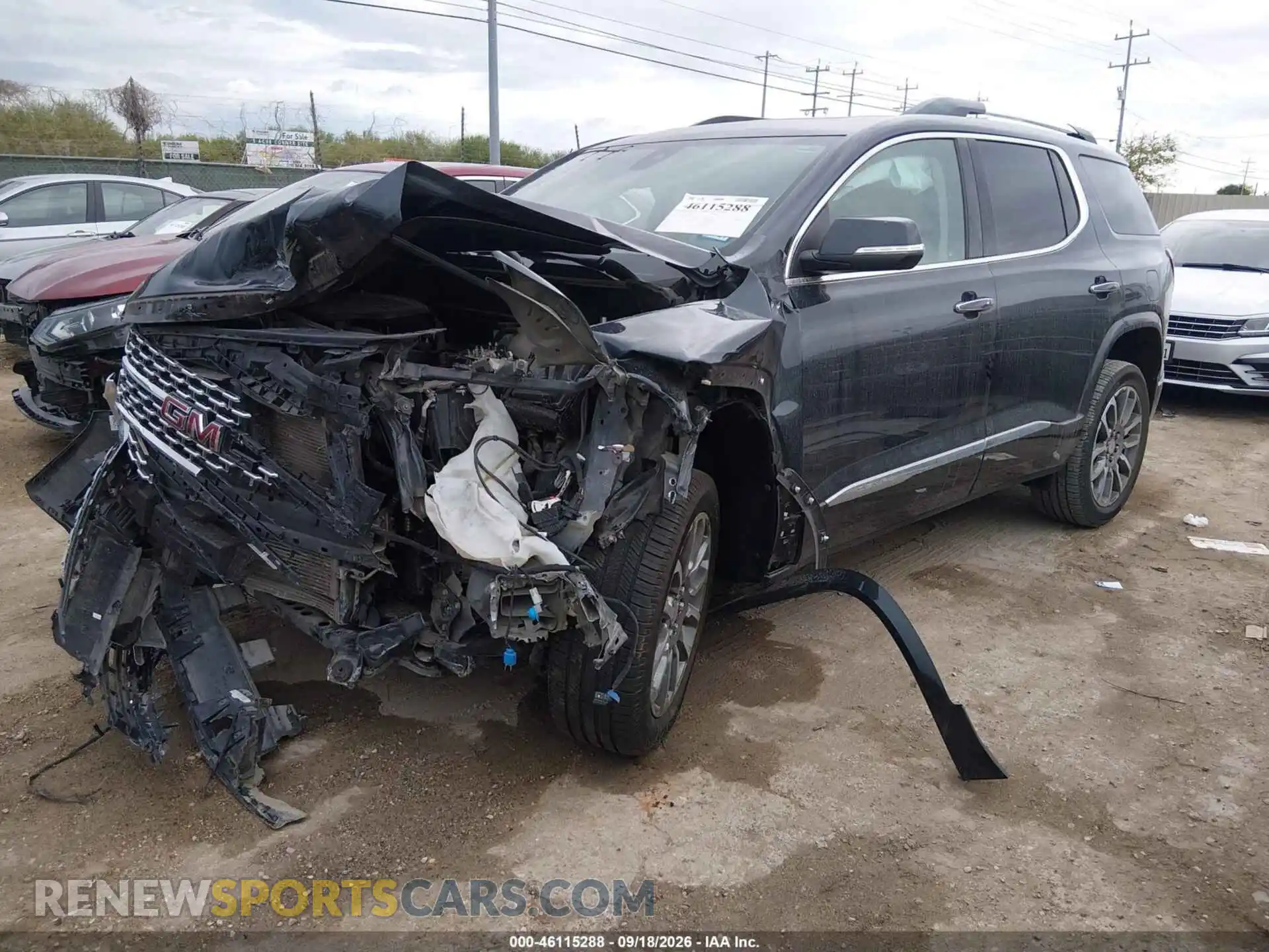 2 Photograph of a damaged car 1GKKNPLS8MZ126175 GMC ACADIA 2021