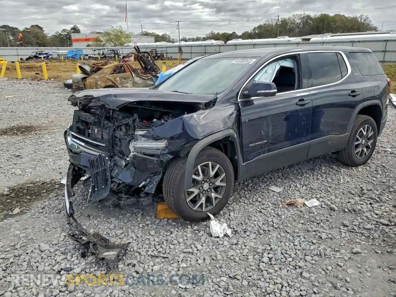 1 Photograph of a damaged car 1GKKNRL41MZ168992 GMC ACADIA 2021