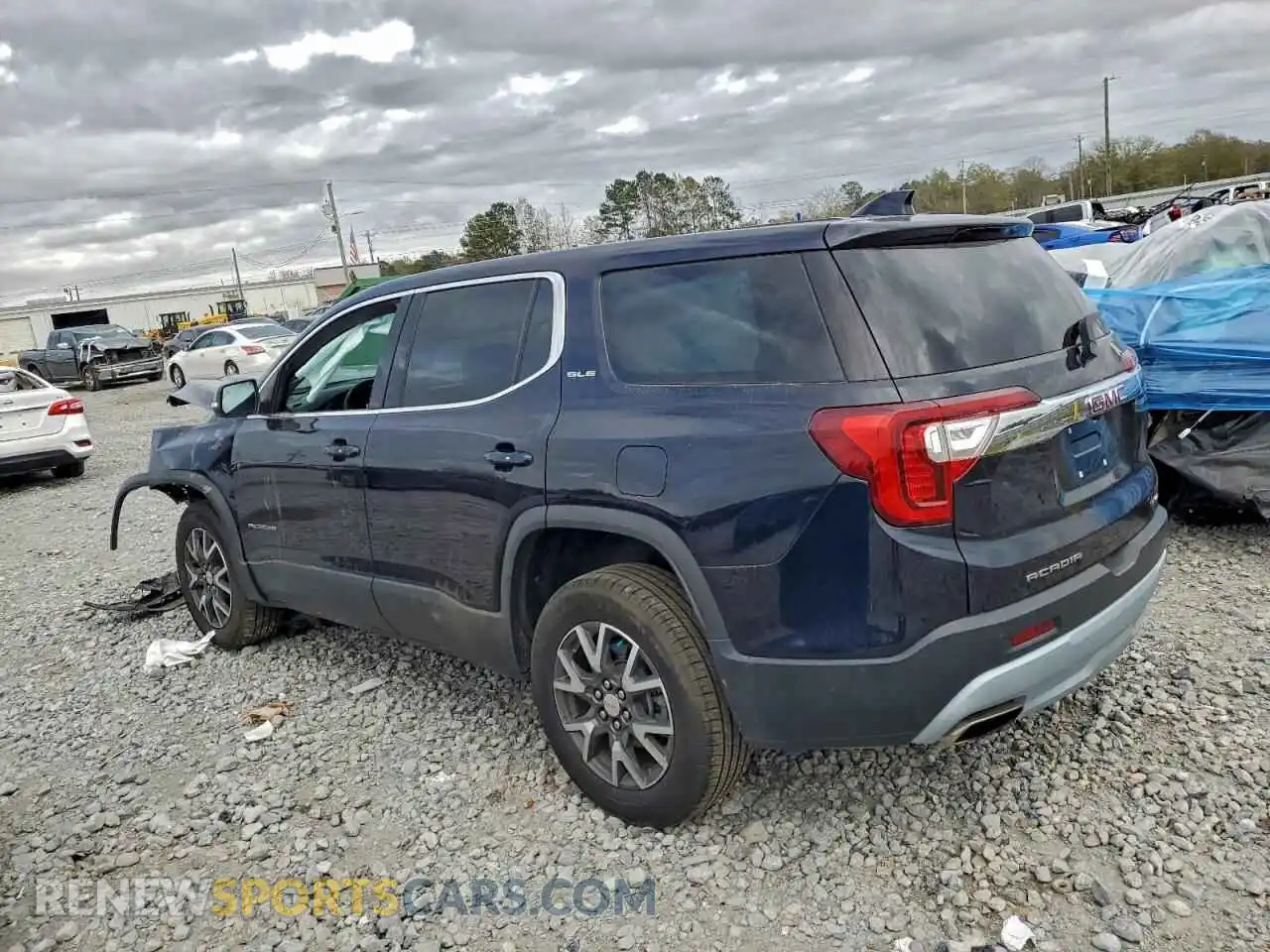 2 Photograph of a damaged car 1GKKNRL41MZ168992 GMC ACADIA 2021