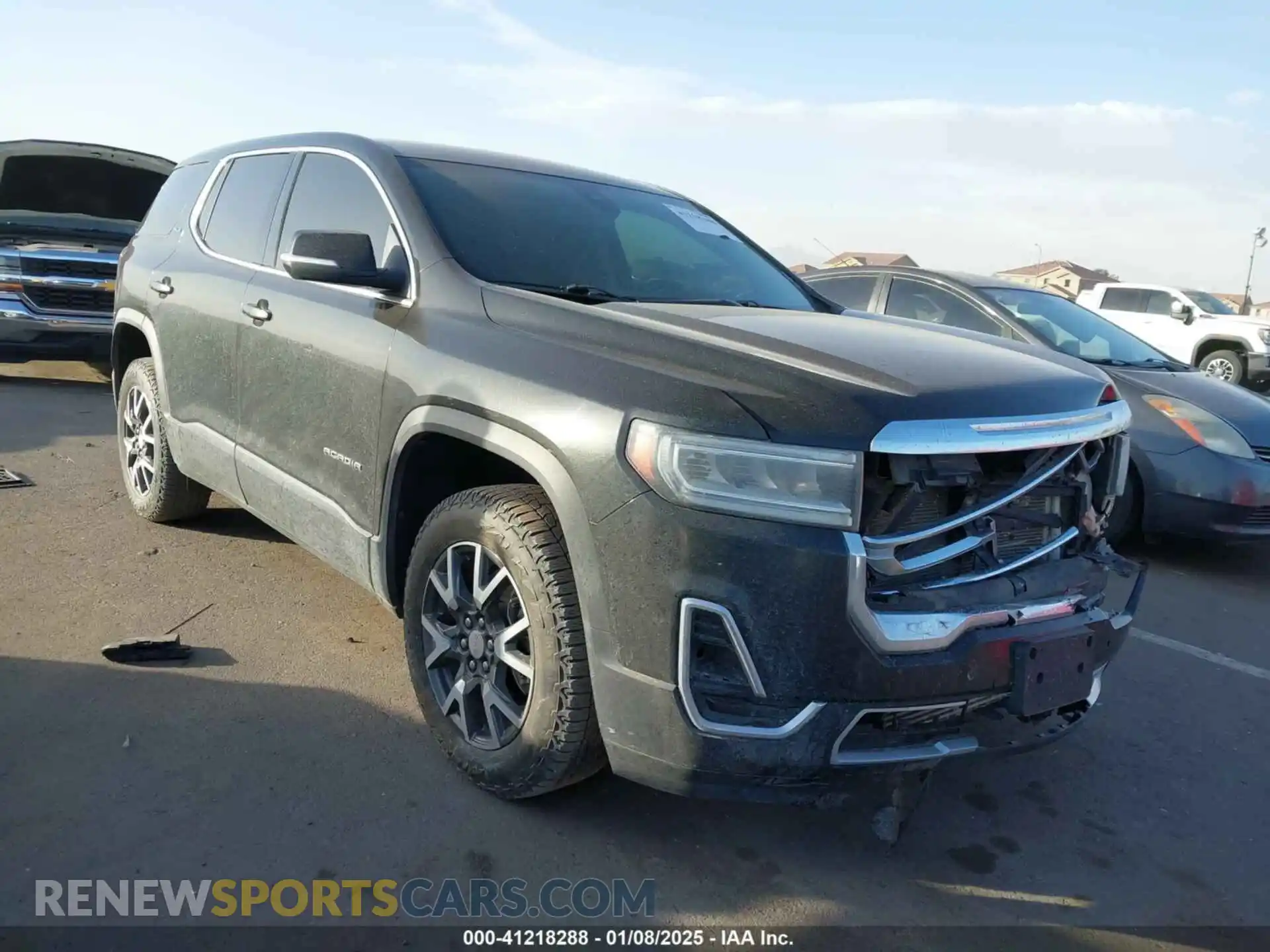 1 Photograph of a damaged car 1GKKNRL49MZ192232 GMC ACADIA 2021