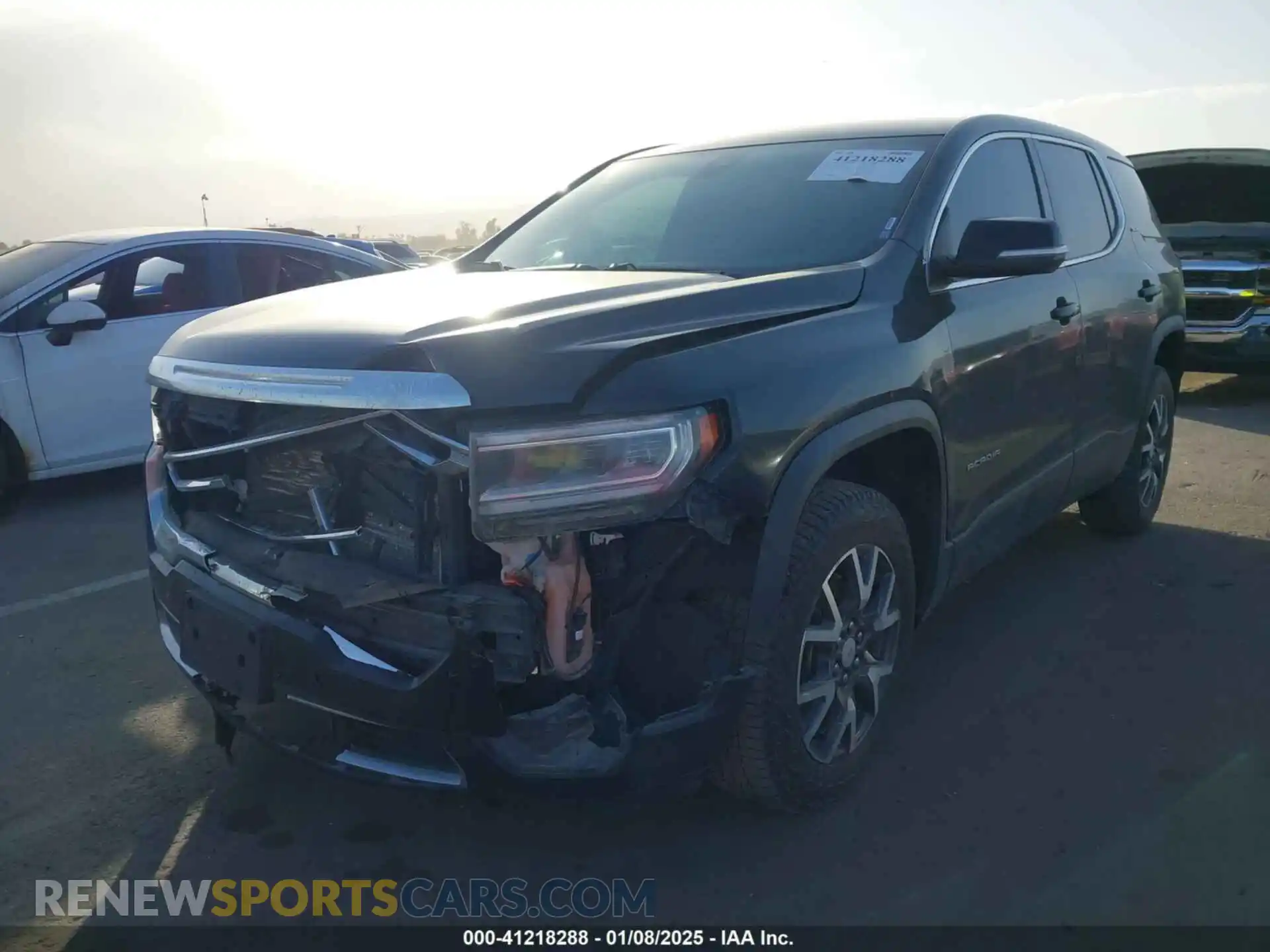 2 Photograph of a damaged car 1GKKNRL49MZ192232 GMC ACADIA 2021