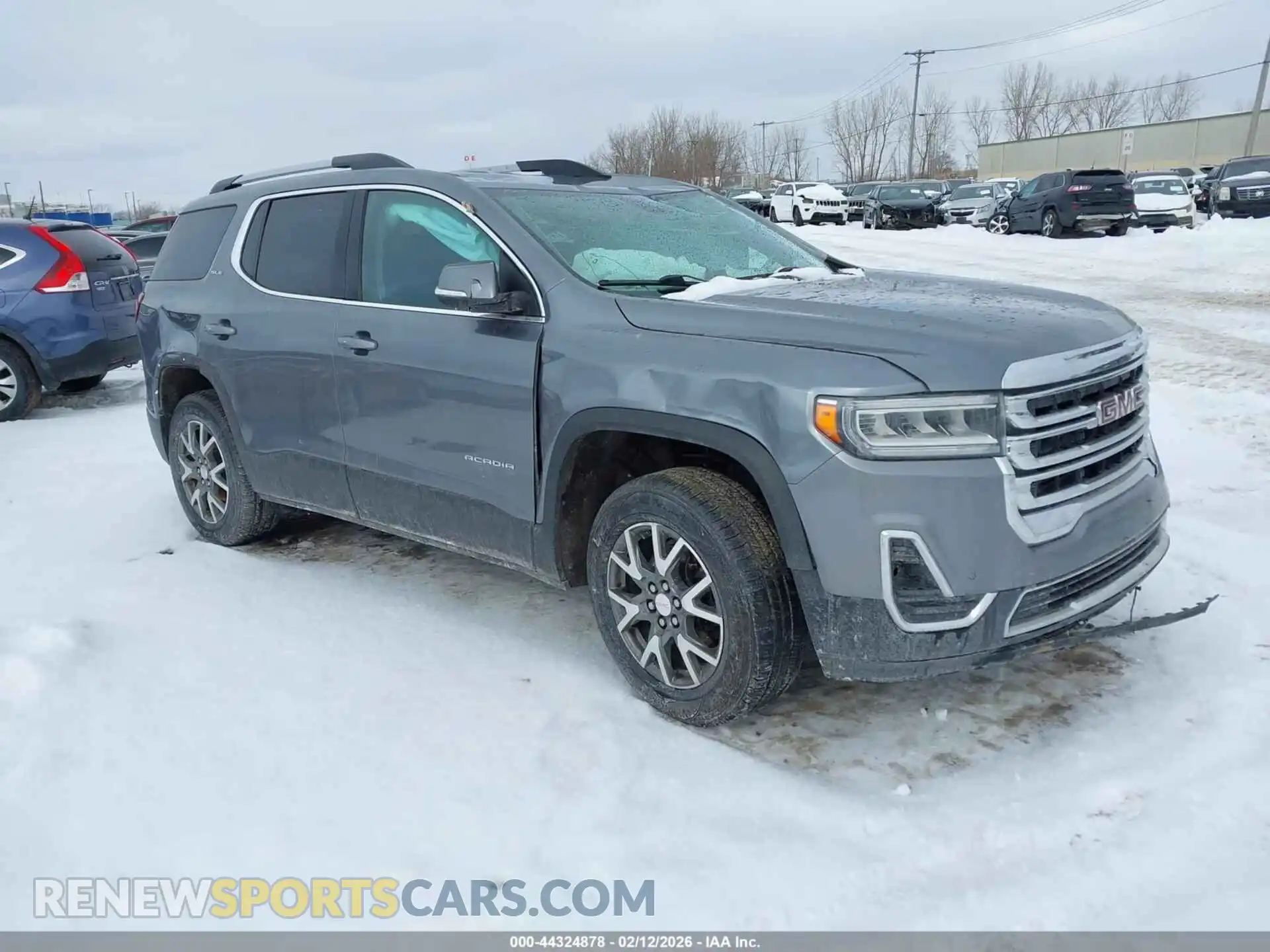 1 Photograph of a damaged car 1GKKNRL49MZ235032 GMC ACADIA 2021