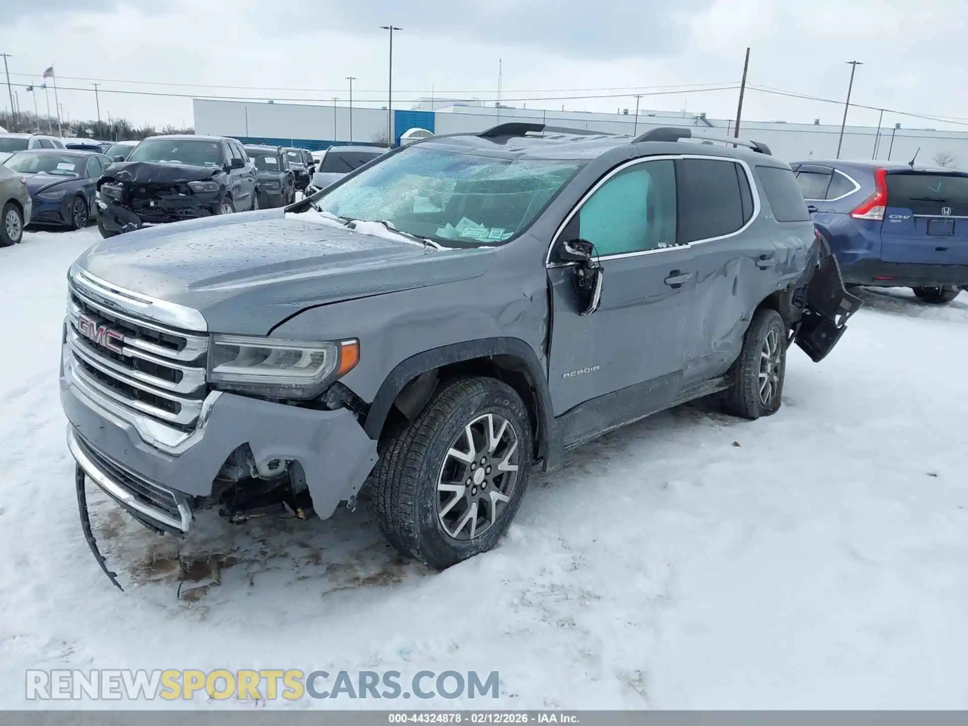 2 Photograph of a damaged car 1GKKNRL49MZ235032 GMC ACADIA 2021