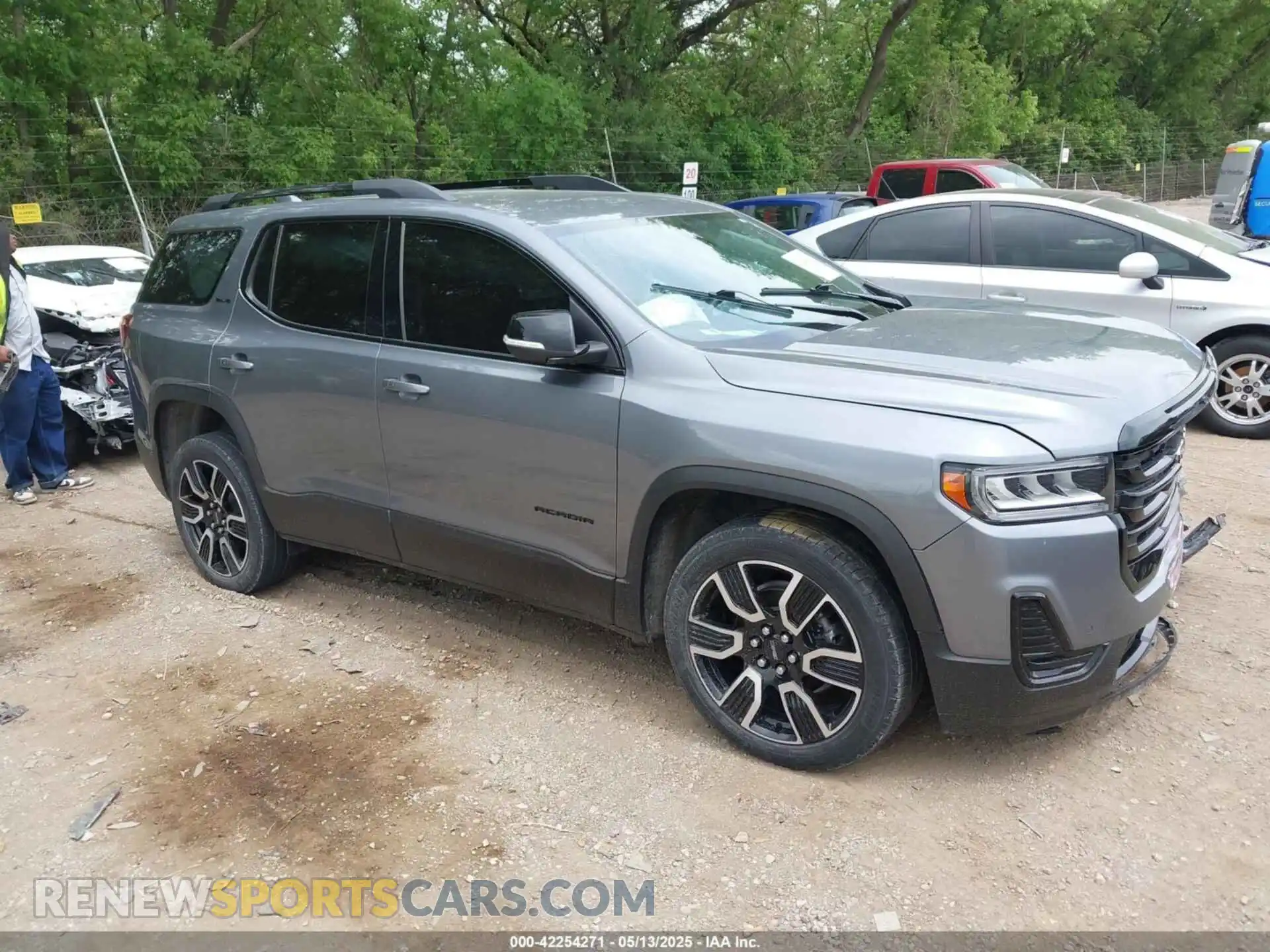 1 Photograph of a damaged car 1GKKNRLS1MZ173110 GMC ACADIA 2021