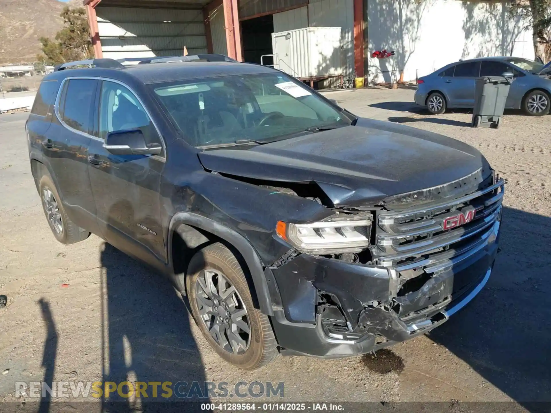 1 Photograph of a damaged car 1GKKNRLS3MZ171861 GMC ACADIA 2021