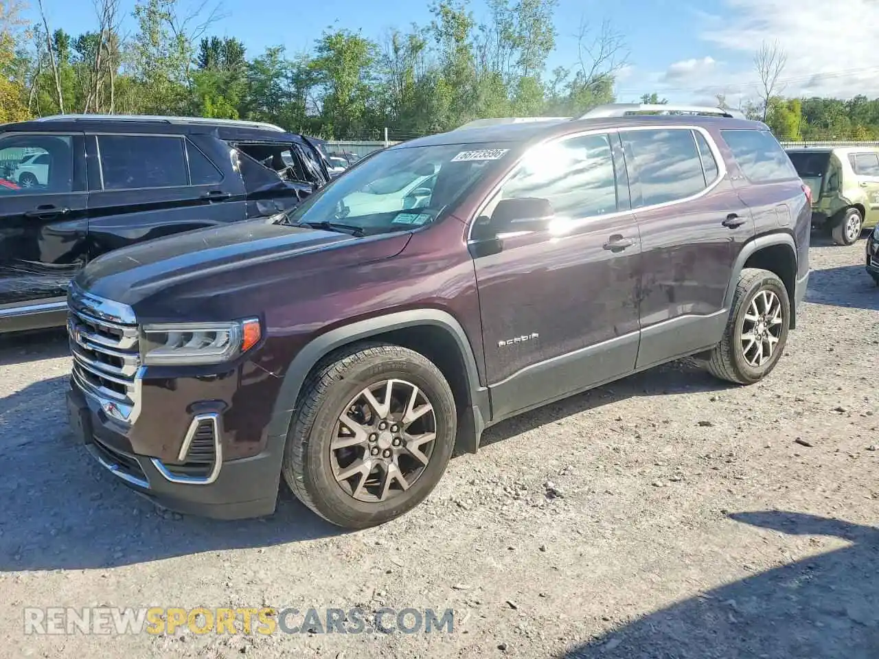 1 Photograph of a damaged car 1GKKNRLS3MZ207225 GMC ACADIA 2021
