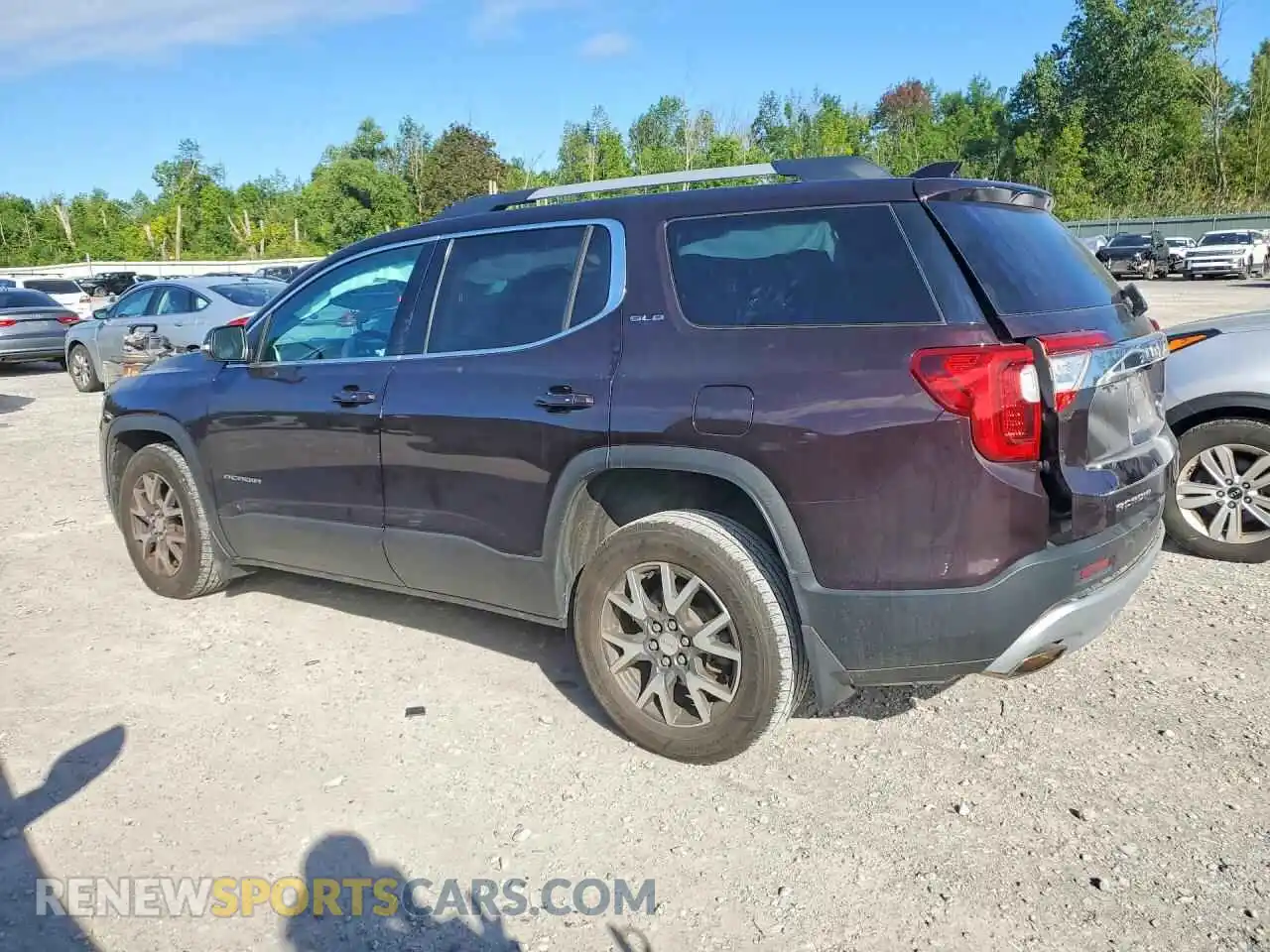 2 Photograph of a damaged car 1GKKNRLS3MZ207225 GMC ACADIA 2021