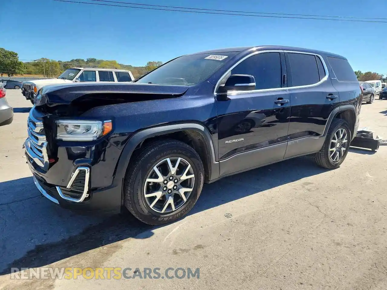 1 Photograph of a damaged car 1GKKNRLS4MZ139081 GMC ACADIA 2021