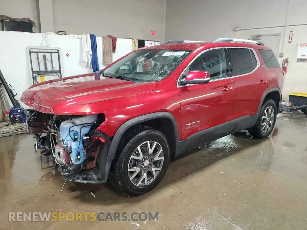1 Photograph of a damaged car 1GKKNRLS7MZ127362 GMC ACADIA 2021