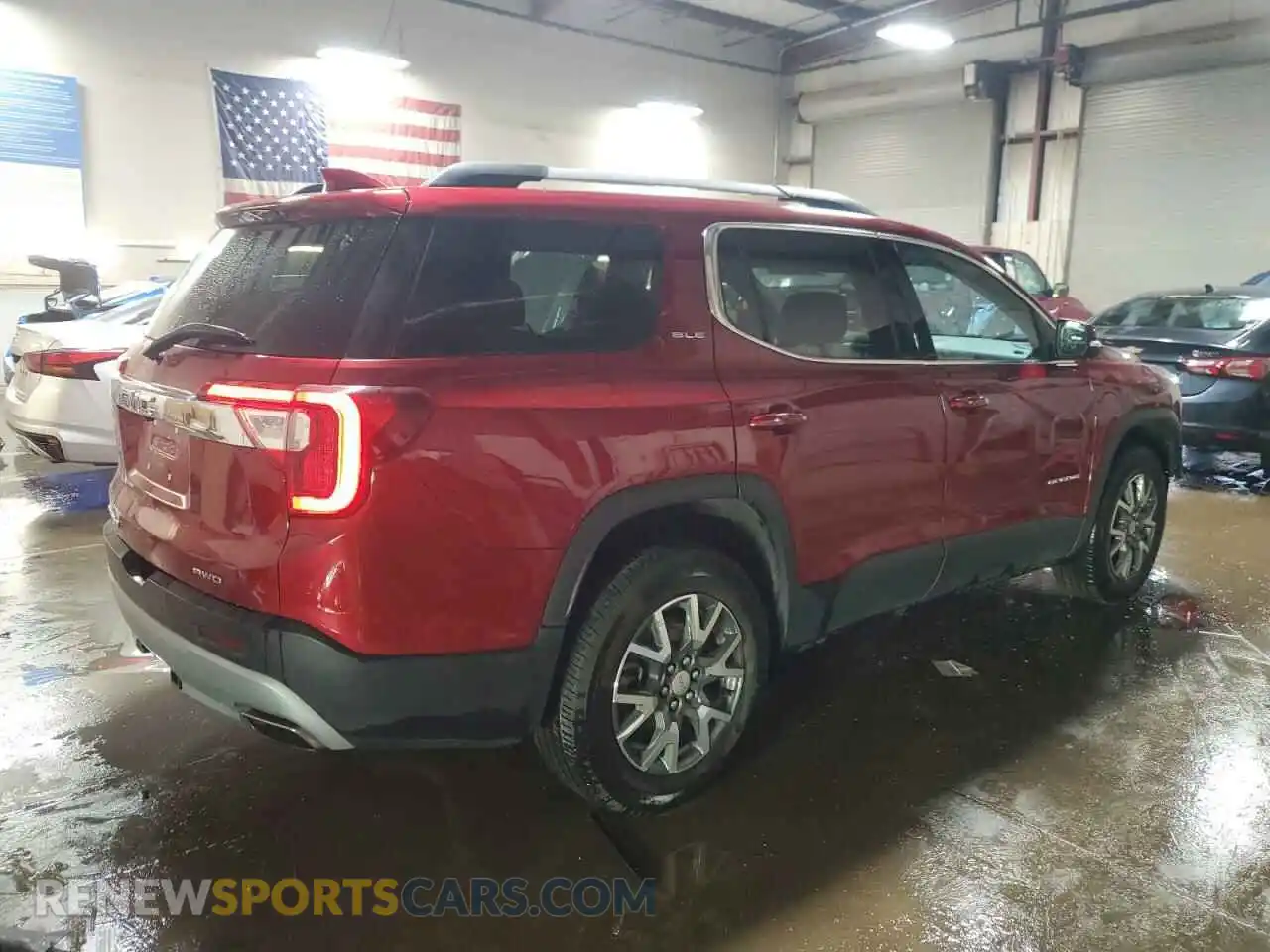 3 Photograph of a damaged car 1GKKNRLS7MZ127362 GMC ACADIA 2021