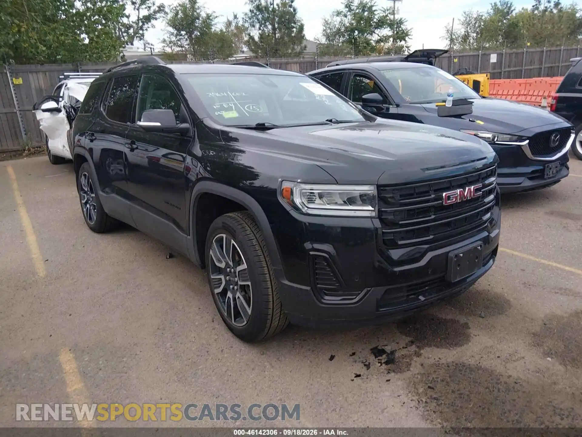 1 Photograph of a damaged car 1GKKNRLS7MZ142296 GMC ACADIA 2021