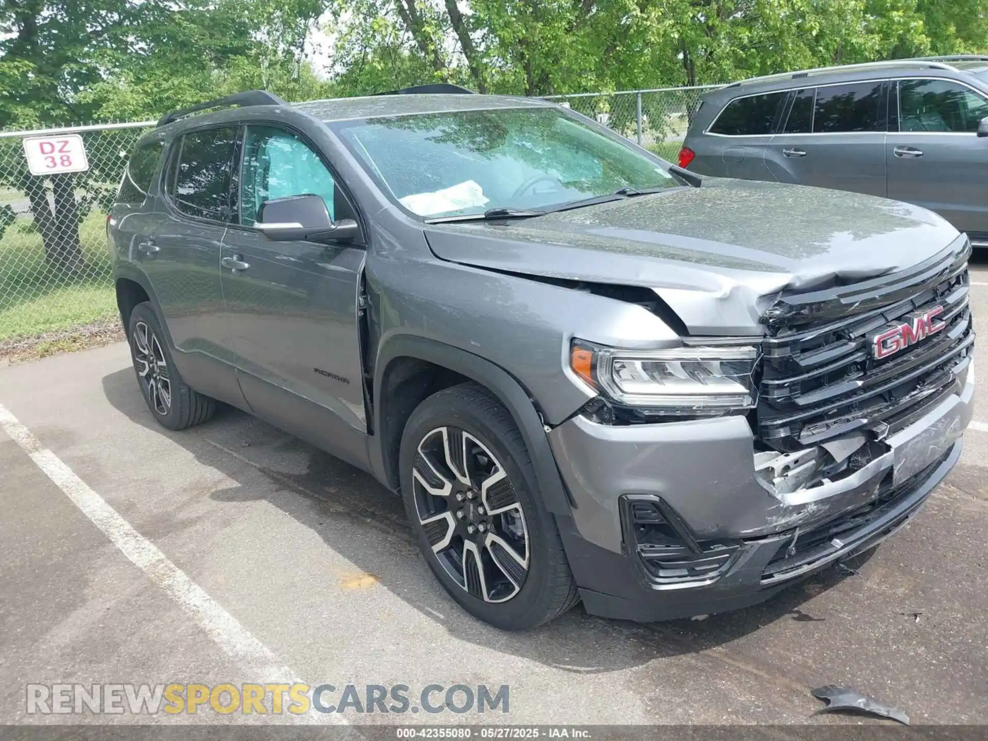 1 Photograph of a damaged car 1GKKNRLS7MZ153380 GMC ACADIA 2021