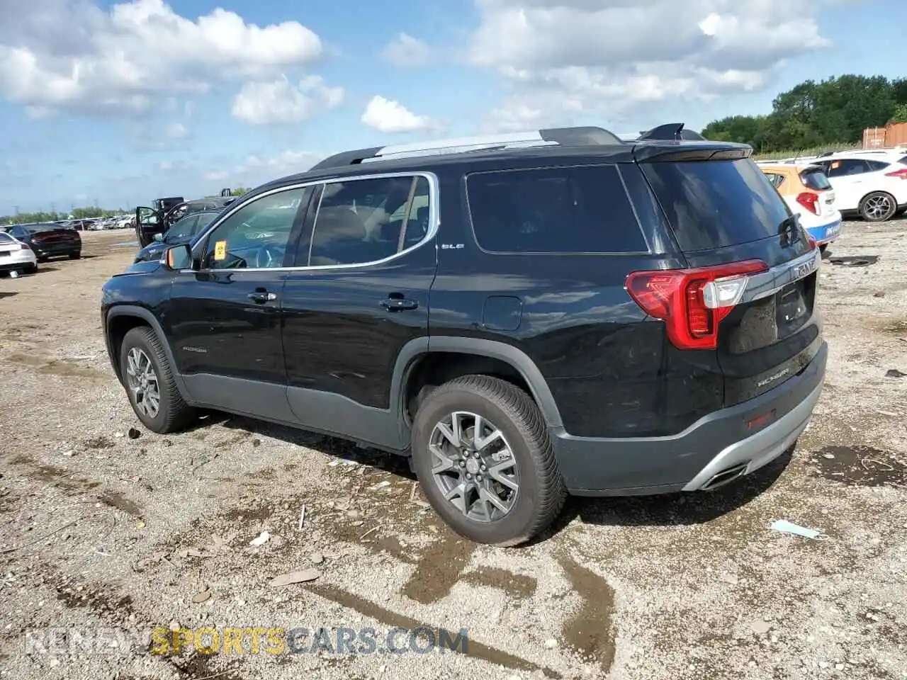 2 fotografías del automóvil dañado 1GKKNRLS7MZ165514 GMC ACADIA 2021