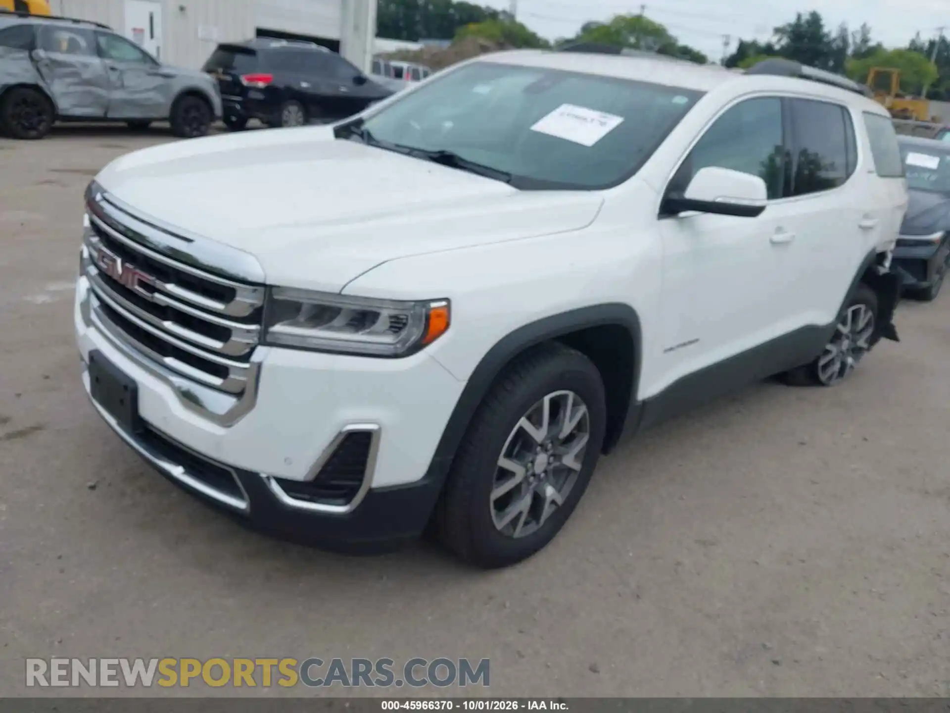 2 fotografías del automóvil dañado 1GKKNRLS8MZ223789 GMC ACADIA 2021