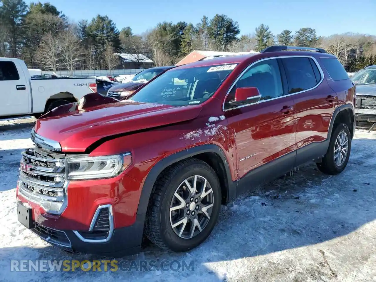 1 Photograph of a damaged car 1GKKNRLS9MZ159746 GMC ACADIA 2021
