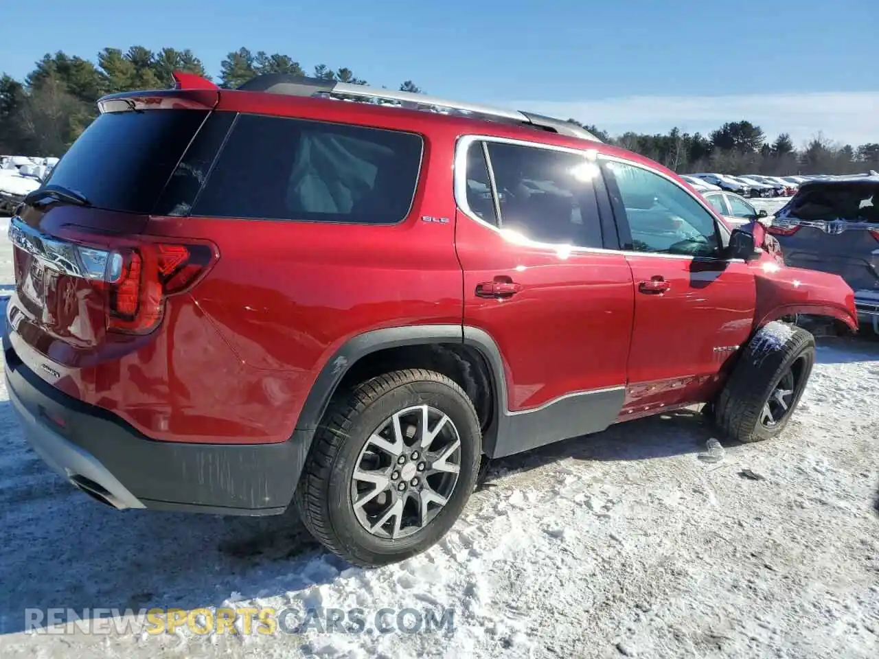 3 Photograph of a damaged car 1GKKNRLS9MZ159746 GMC ACADIA 2021