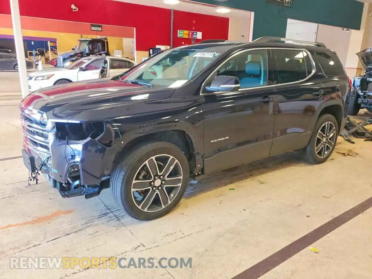 1 Photograph of a damaged car 1GKKNULS0MZ136827 GMC ACADIA 2021