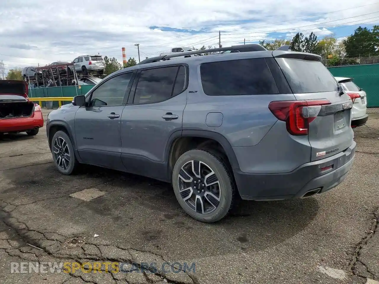 2 fotografías del automóvil dañado 1GKKNULS2MZ202777 GMC ACADIA 2021
