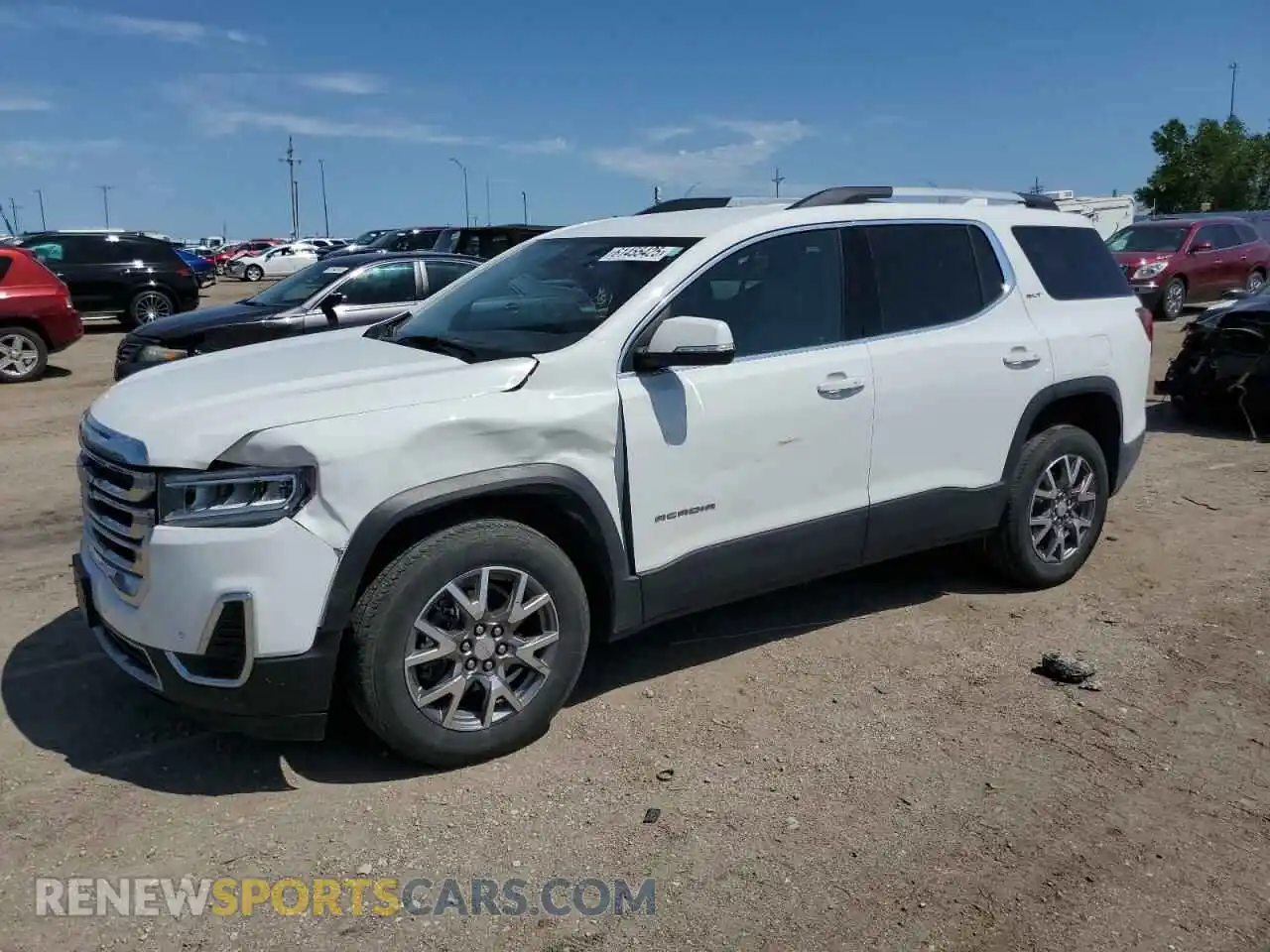 1 Photograph of a damaged car 1GKKNULS2MZ223001 GMC ACADIA 2021