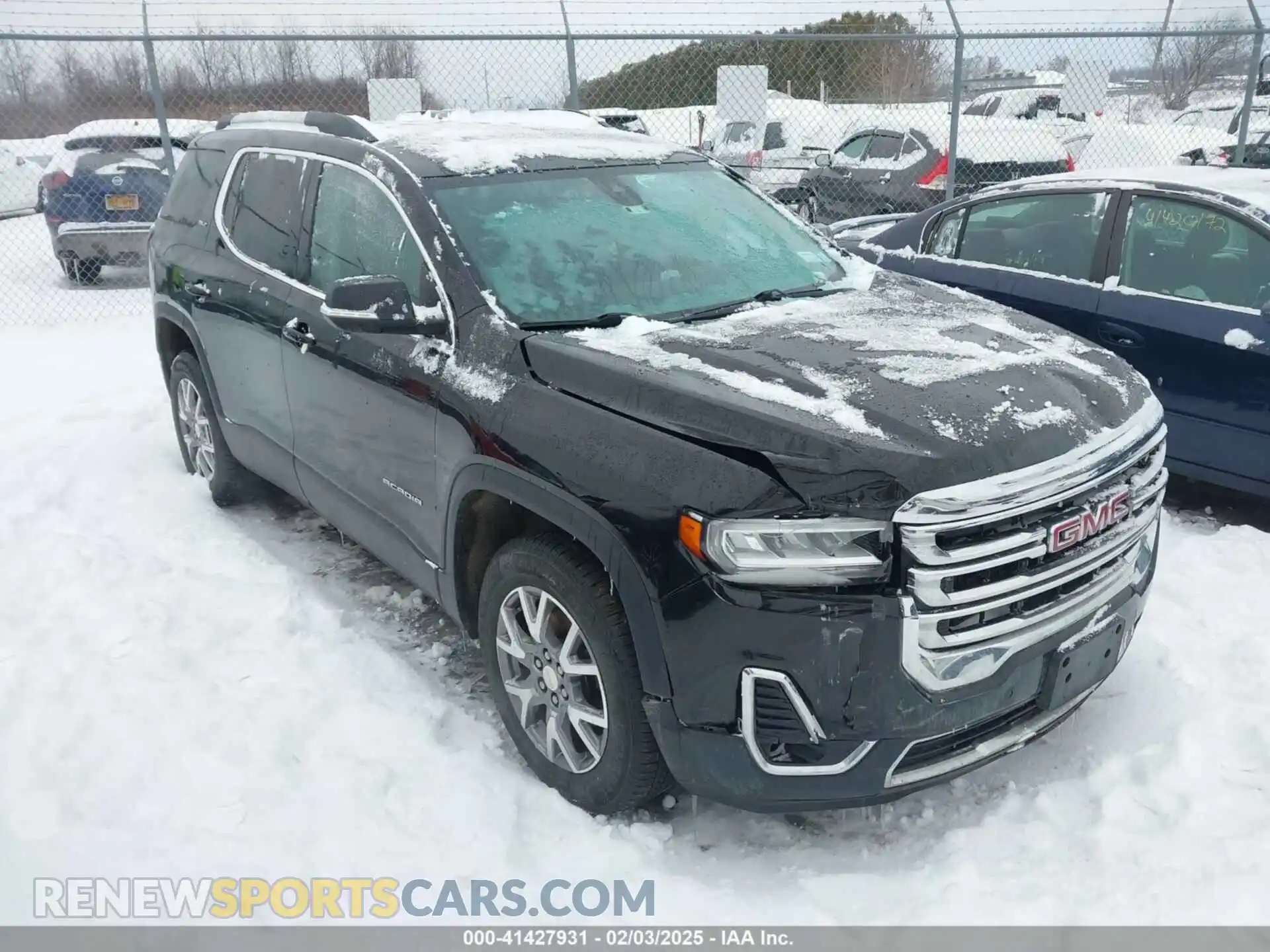 1 Photograph of a damaged car 1GKKNULS3MZ134411 GMC ACADIA 2021