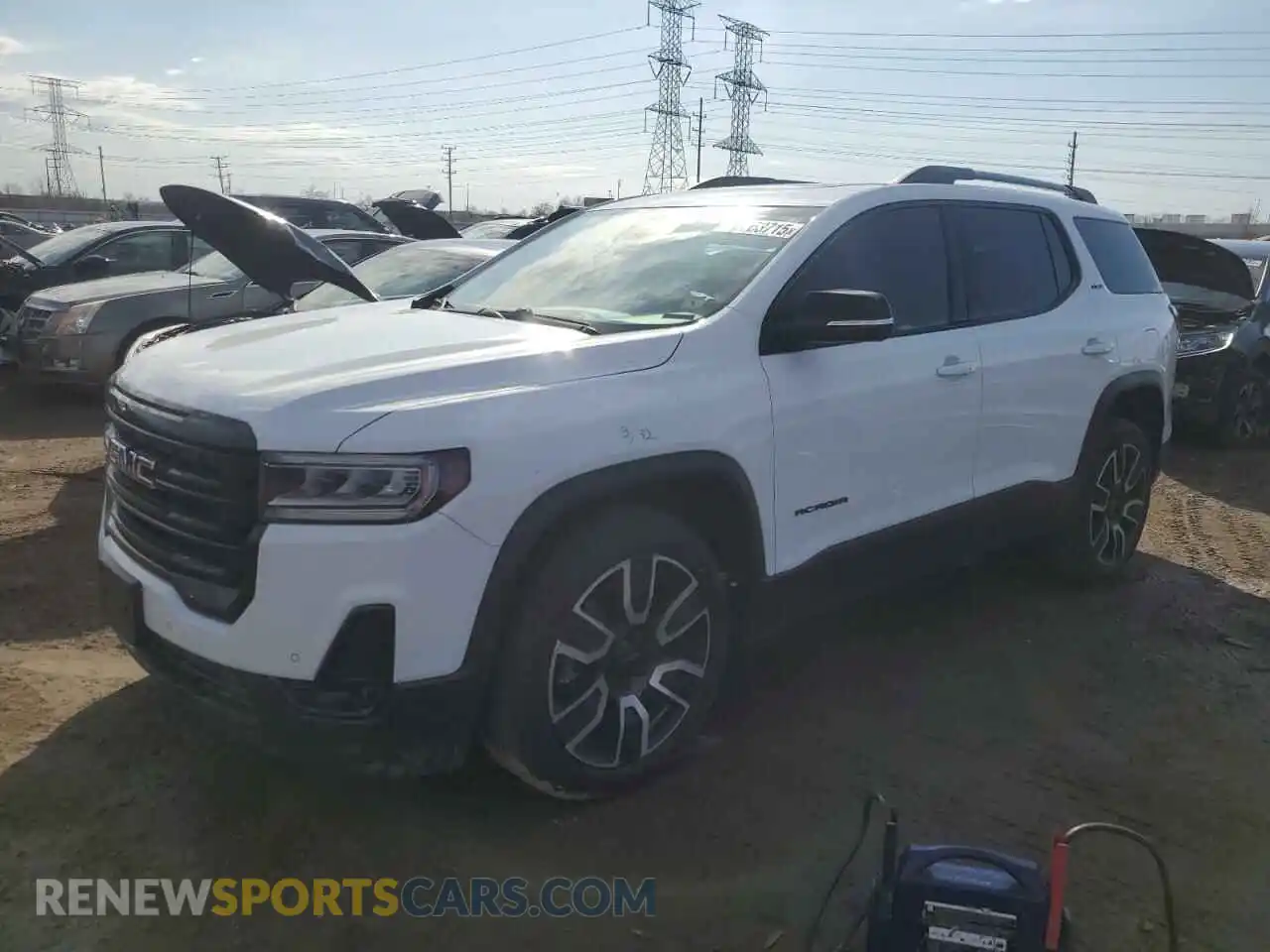 1 Photograph of a damaged car 1GKKNULS5MZ215877 GMC ACADIA 2021
