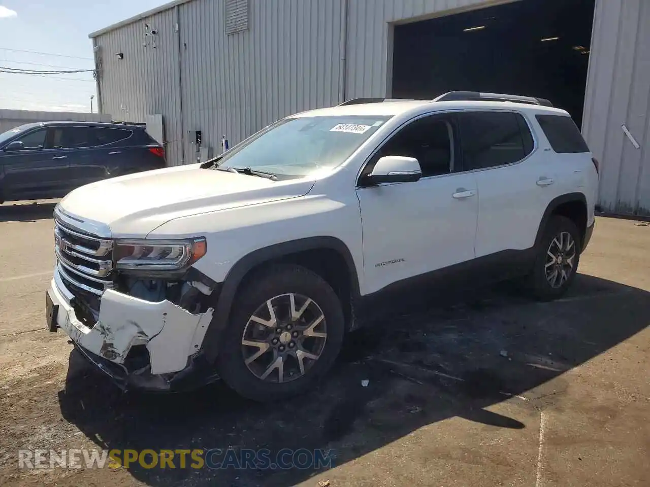 1 Photograph of a damaged car 1GKKNULS7MZ167573 GMC ACADIA 2021