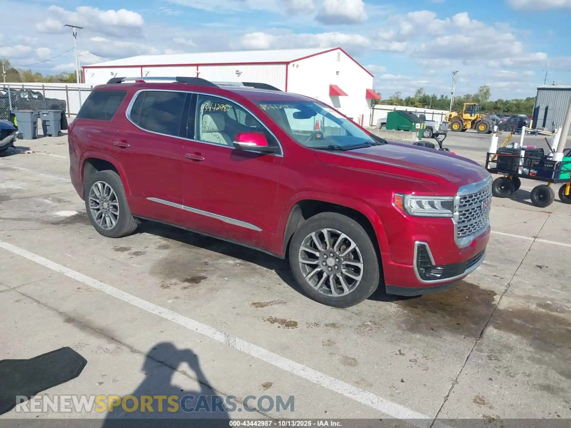 1 Photograph of a damaged car 1GKKNXLS0MZ106423 GMC ACADIA 2021