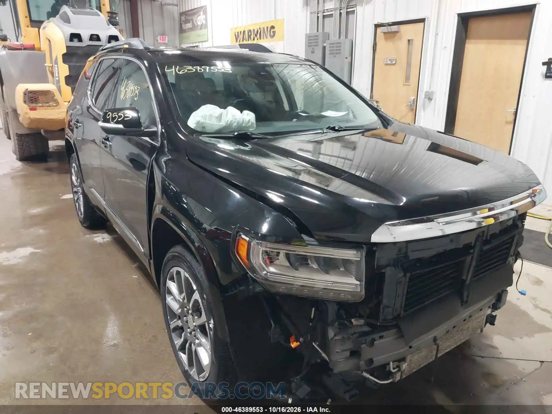 1 Photograph of a damaged car 1GKKNXLS1MZ233665 GMC ACADIA 2021