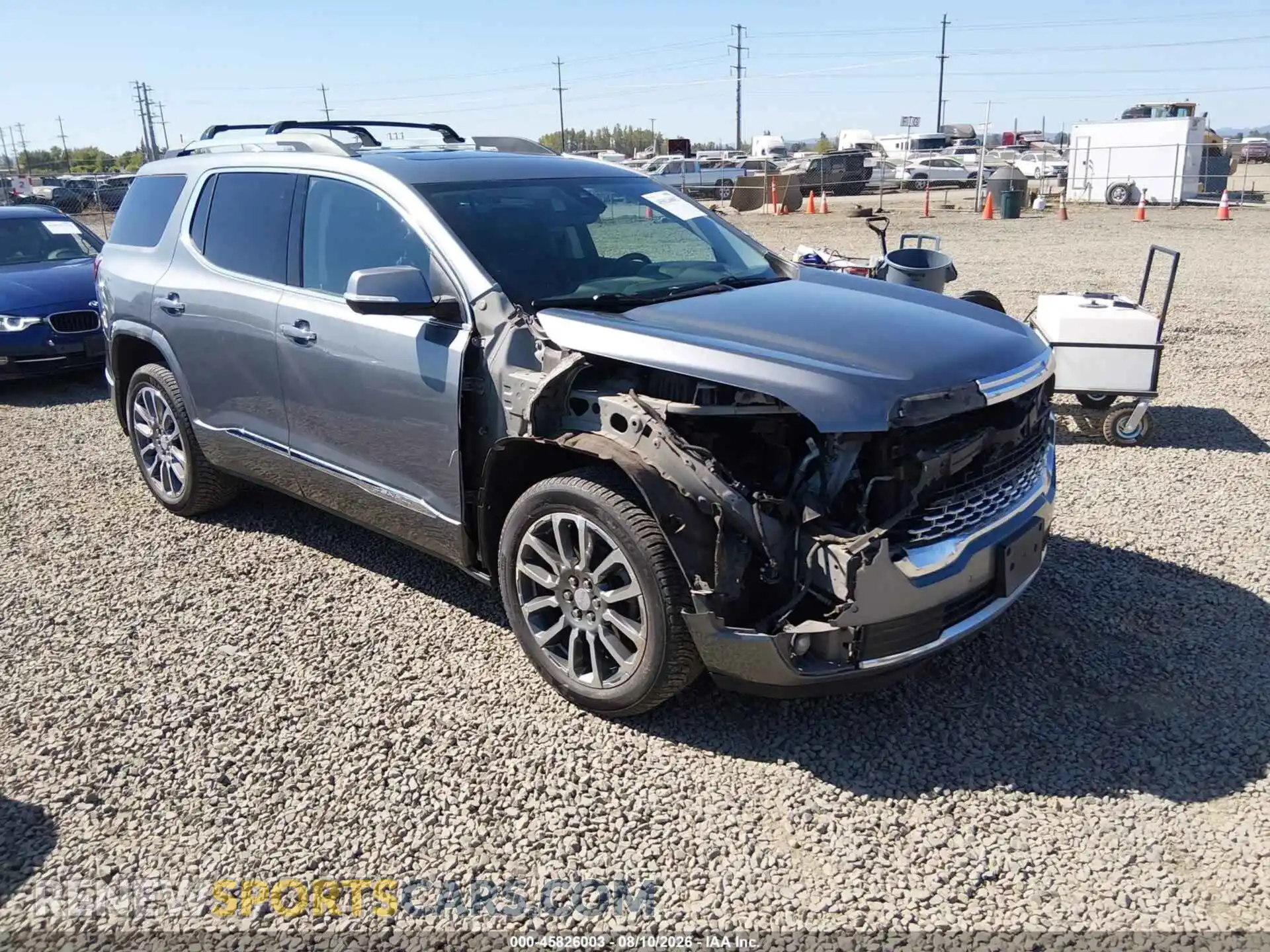 1 Photograph of a damaged car 1GKKNXLS4MZ222420 GMC ACADIA 2021