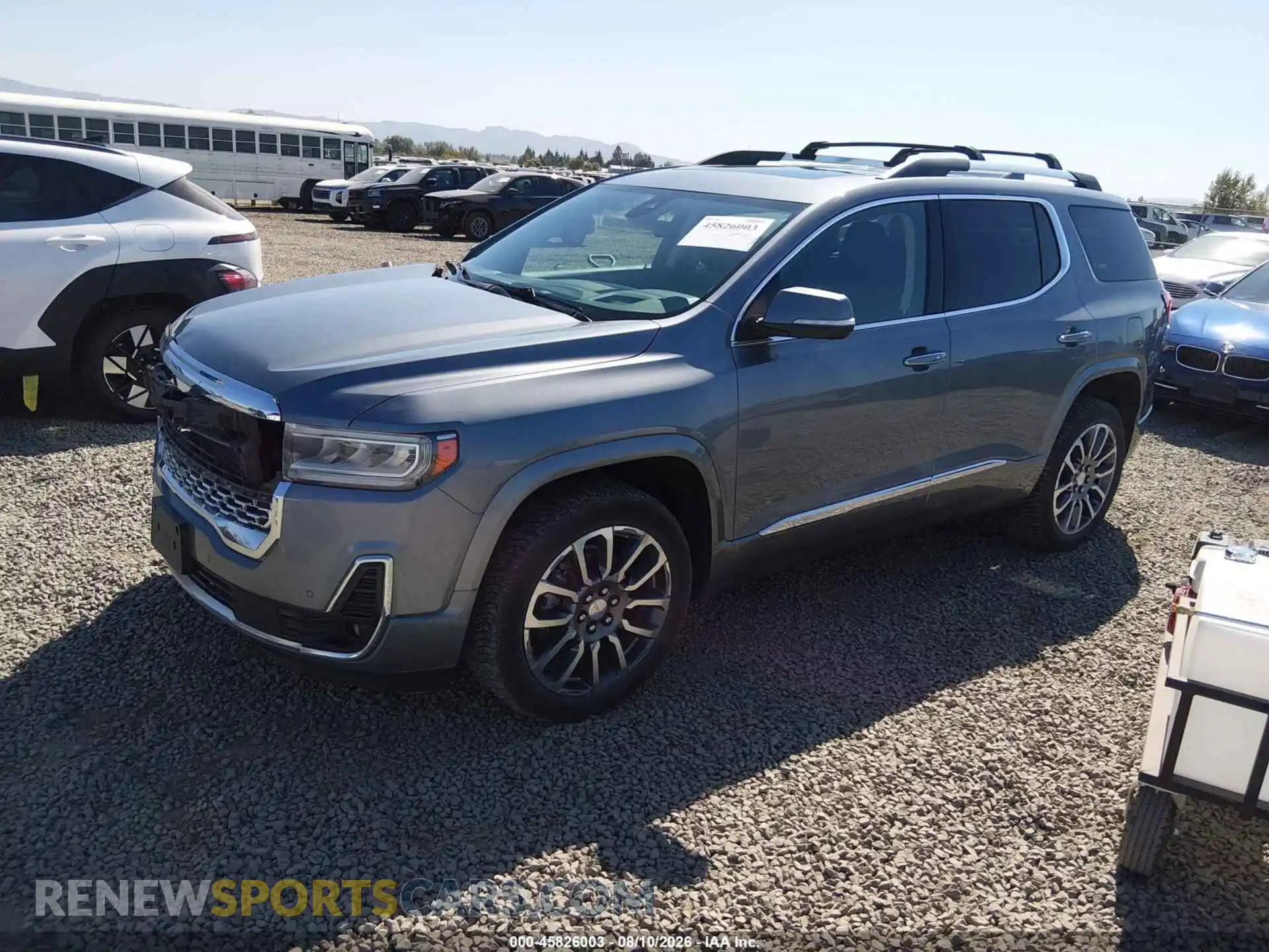 2 Photograph of a damaged car 1GKKNXLS4MZ222420 GMC ACADIA 2021