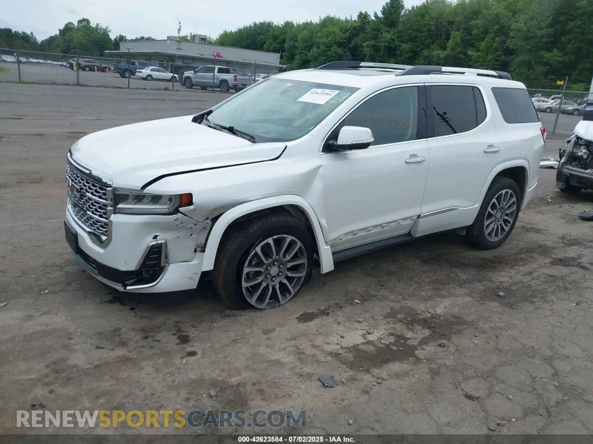 2 Photograph of a damaged car 1GKKNXLS9MZ203877 GMC ACADIA 2021