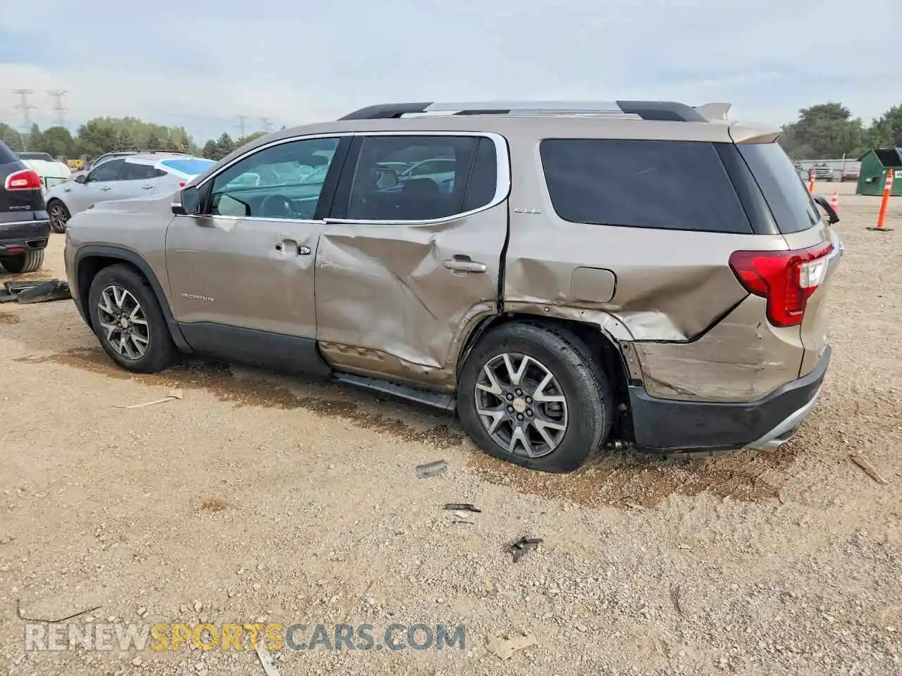 2 fotografías del automóvil dañado 1GKKNRL41NZ142202 GMC ACADIA 2022