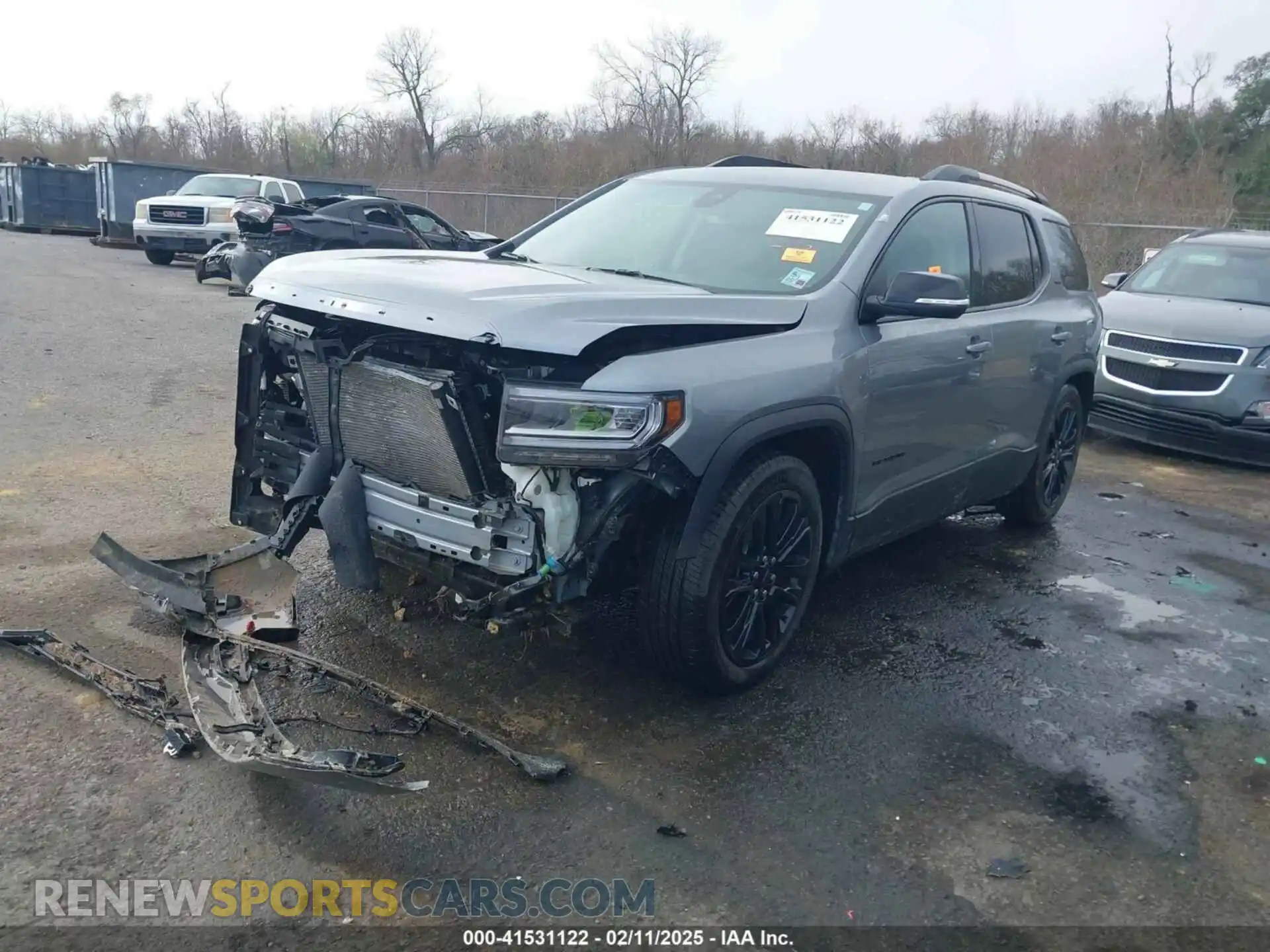 2 Photograph of a damaged car 1GKKNMLS1PZ190741 GMC ACADIA 2023