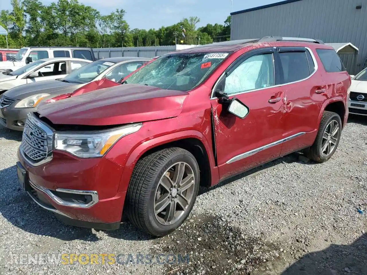 1 Photograph of a damaged car 1GKKNPLS8KZ168858 GMC ACADIA DEN 2019