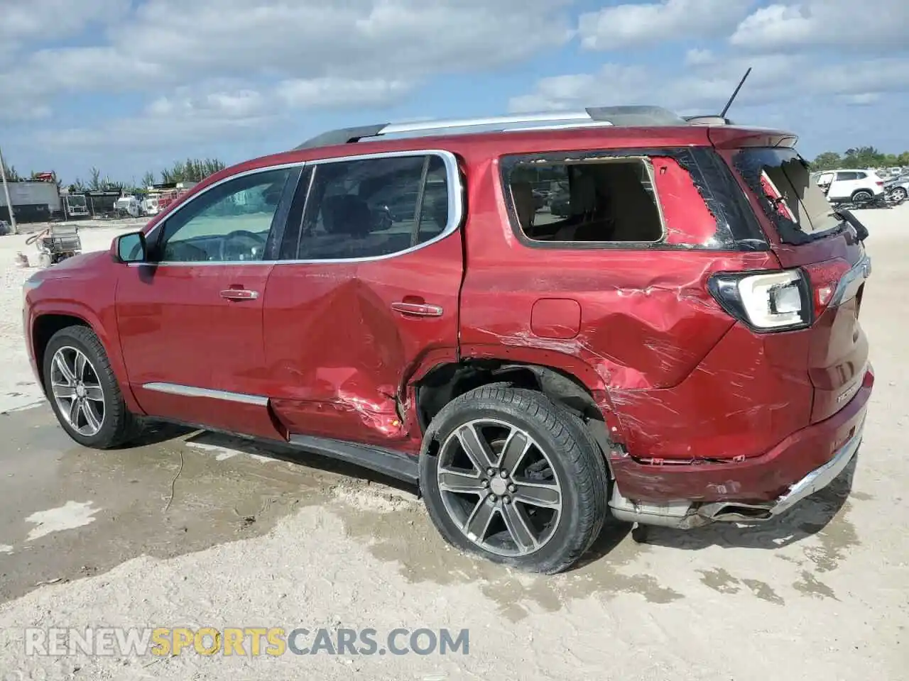 2 Photograph of a damaged car 1GKKNPLSXKZ191736 GMC ACADIA DEN 2019