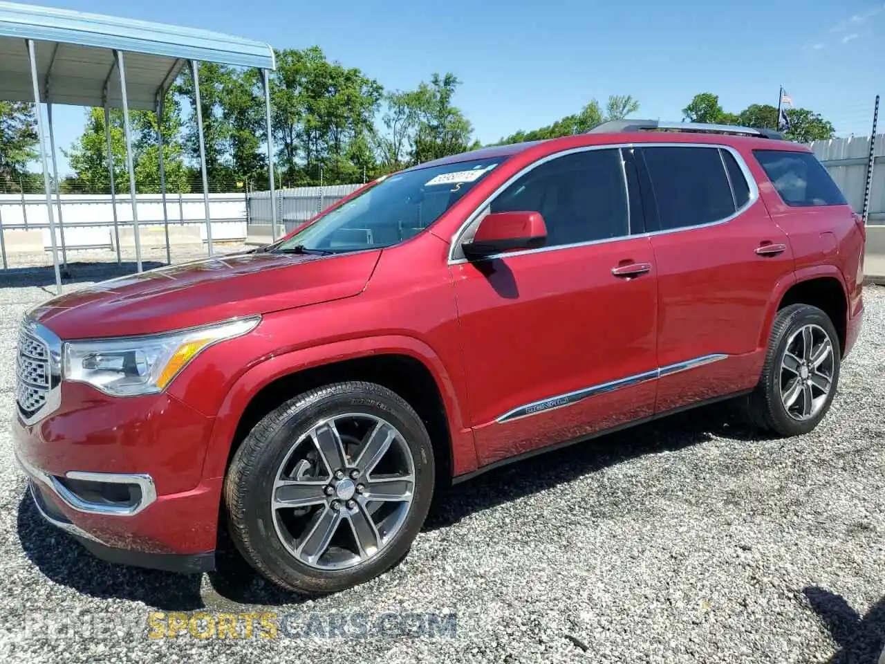 1 Photograph of a damaged car 1GKKNXLS8KZ238312 GMC ACADIA DEN 2019