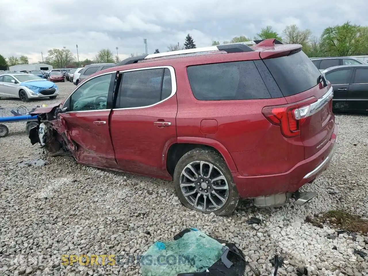 2 Фотография поврежденного автомобиля 1GKKNXLSXLZ230584 GMC ACADIA DEN 2020