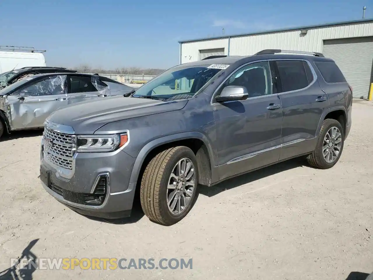 1 Photograph of a damaged car 1GKKNXLS2MZ201047 GMC ACADIA DEN 2021