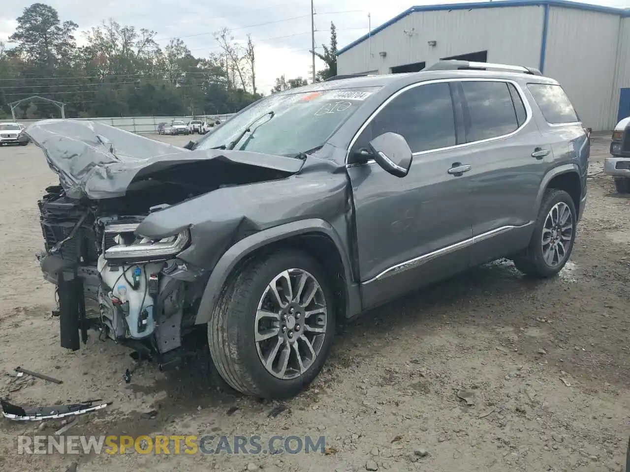 1 Photograph of a damaged car 1GKKNXLS5MZ225603 GMC ACADIA DEN 2021