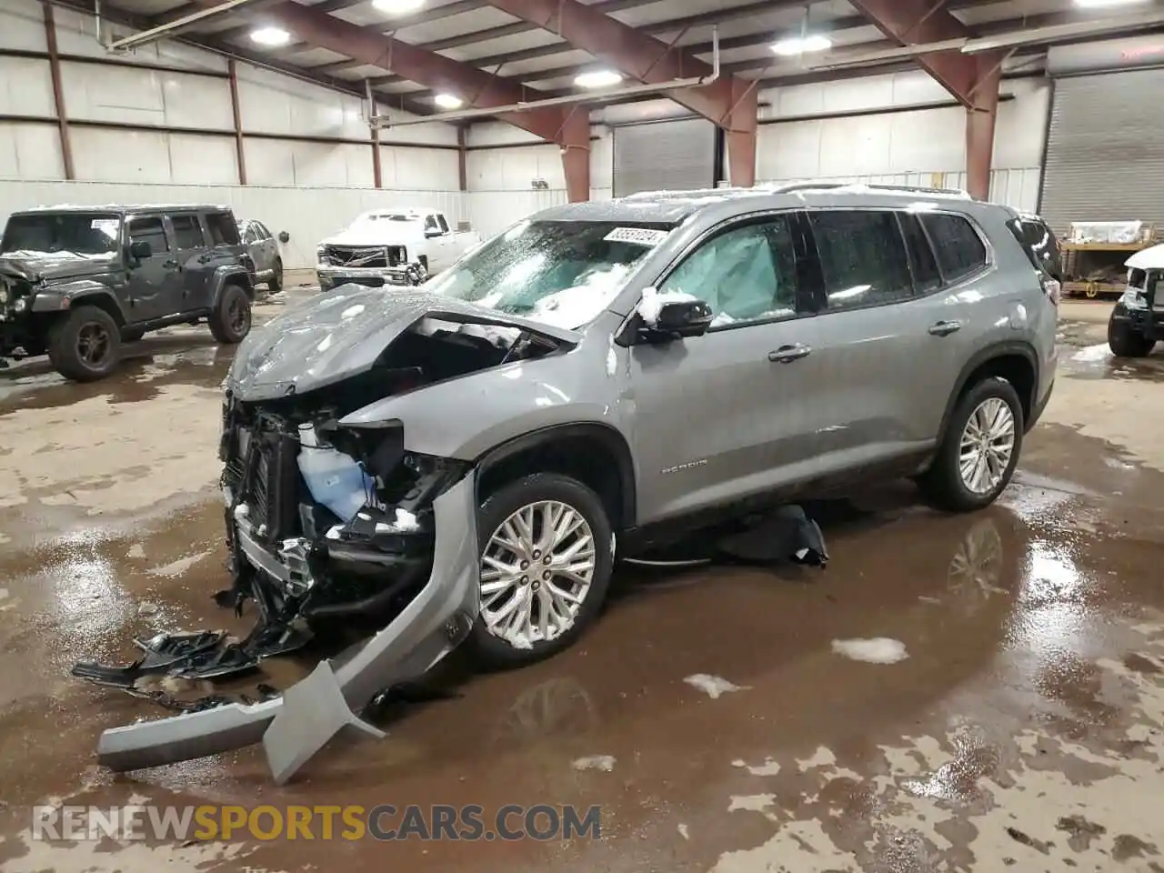1 Photograph of a damaged car 1GKENNKS6RJ242578 GMC ACADIA UPL 2024
