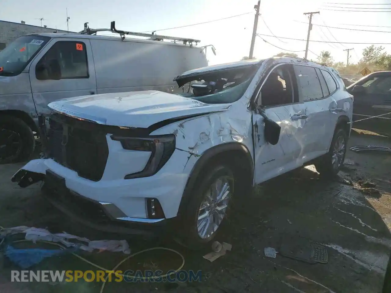 1 Photograph of a damaged car 1GKENNKS8RJ173974 GMC ACADIA UPL 2024