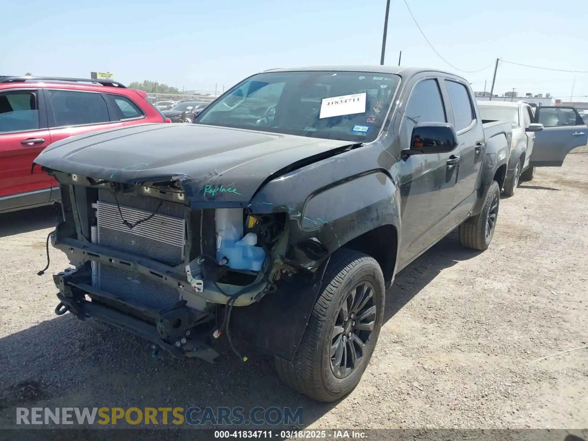 2 Photograph of a damaged car 1GTG5CEN0M1283456 GMC CANYON 2021