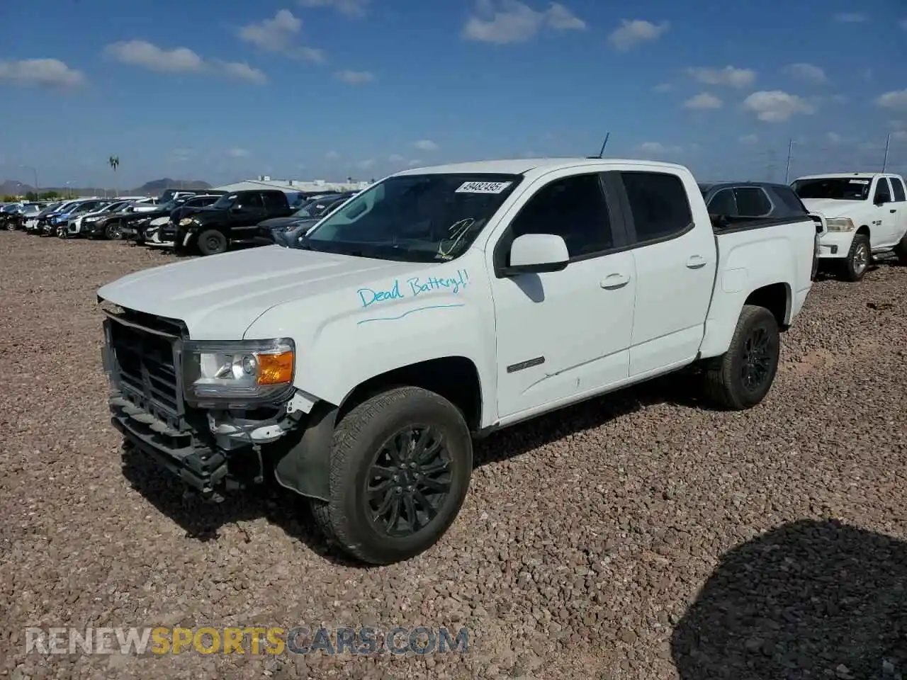 1 Photograph of a damaged car 1GTG5CEN2M1176523 GMC CANYON 2021